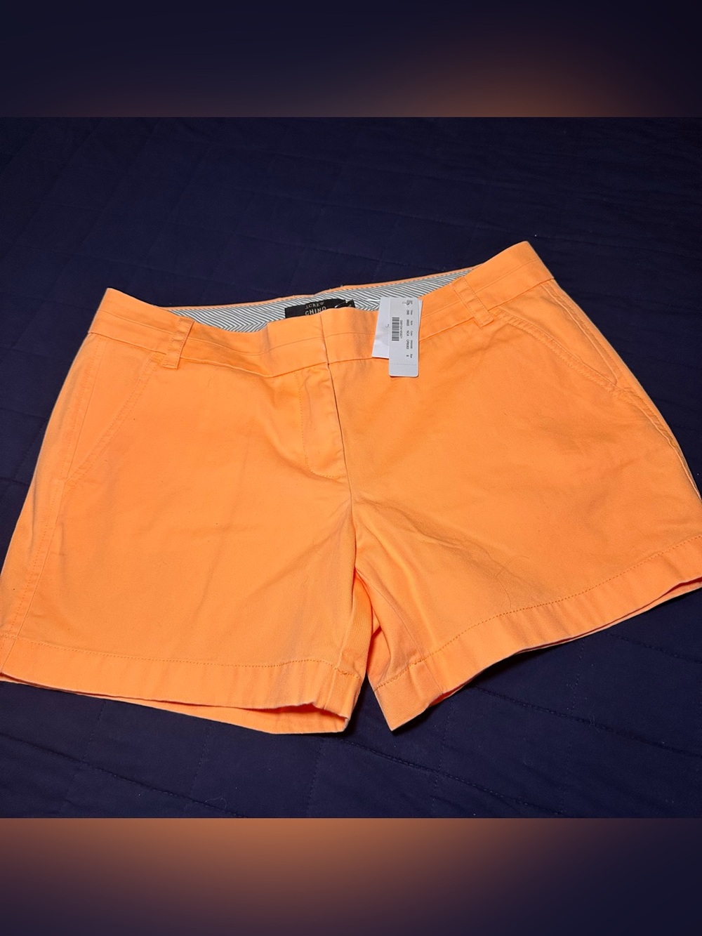 J. Crew Neon Orange Chino Shorts